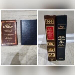 Rare Vintage Jack London Books Gold Sprayed Edges